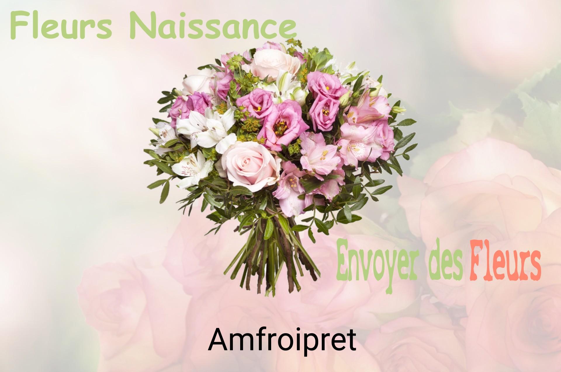 Bouquet de fleurs de naissance livré à Amfroipret